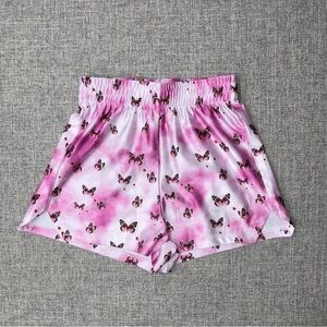 Pink Butterfly Print Shorts Terez 6x EUC